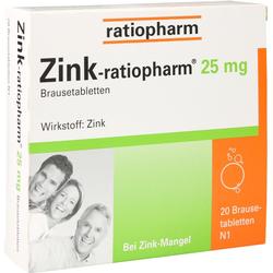 ZINK RATIOPHARM 25MG